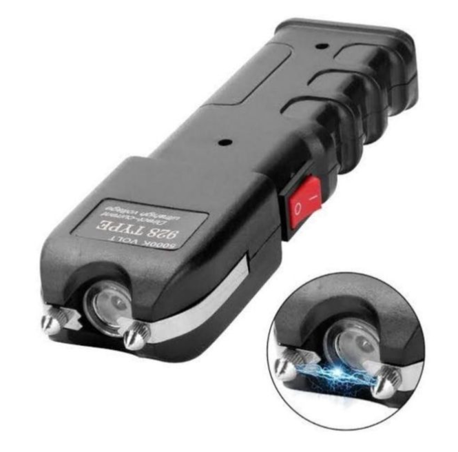 Electric Shock Flashlight Self-Defense Torch 928 Type – Rechargeable Lithium Battery, Durable Aeronautical Aluminum Body For Personal Protection