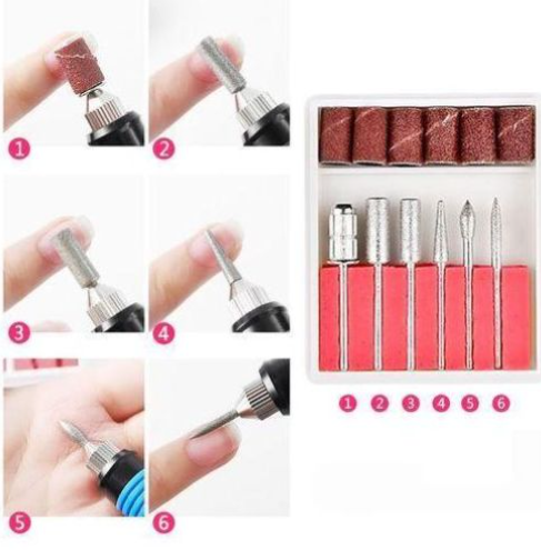 Personal Care Professional Electric Portable Nail File Drill Manicure And Pedicure Machine USB Chargeable ABS Gel Polish Grinder Remover tools Set Cutters Nail Art Kits with 5 Bits