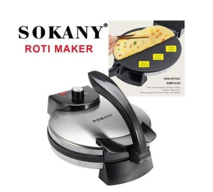 Sokany Heavy Duty Non Stick Electric Chapati/ Roti Maker