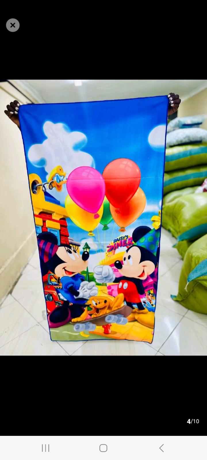 cartoon themed towels for kids