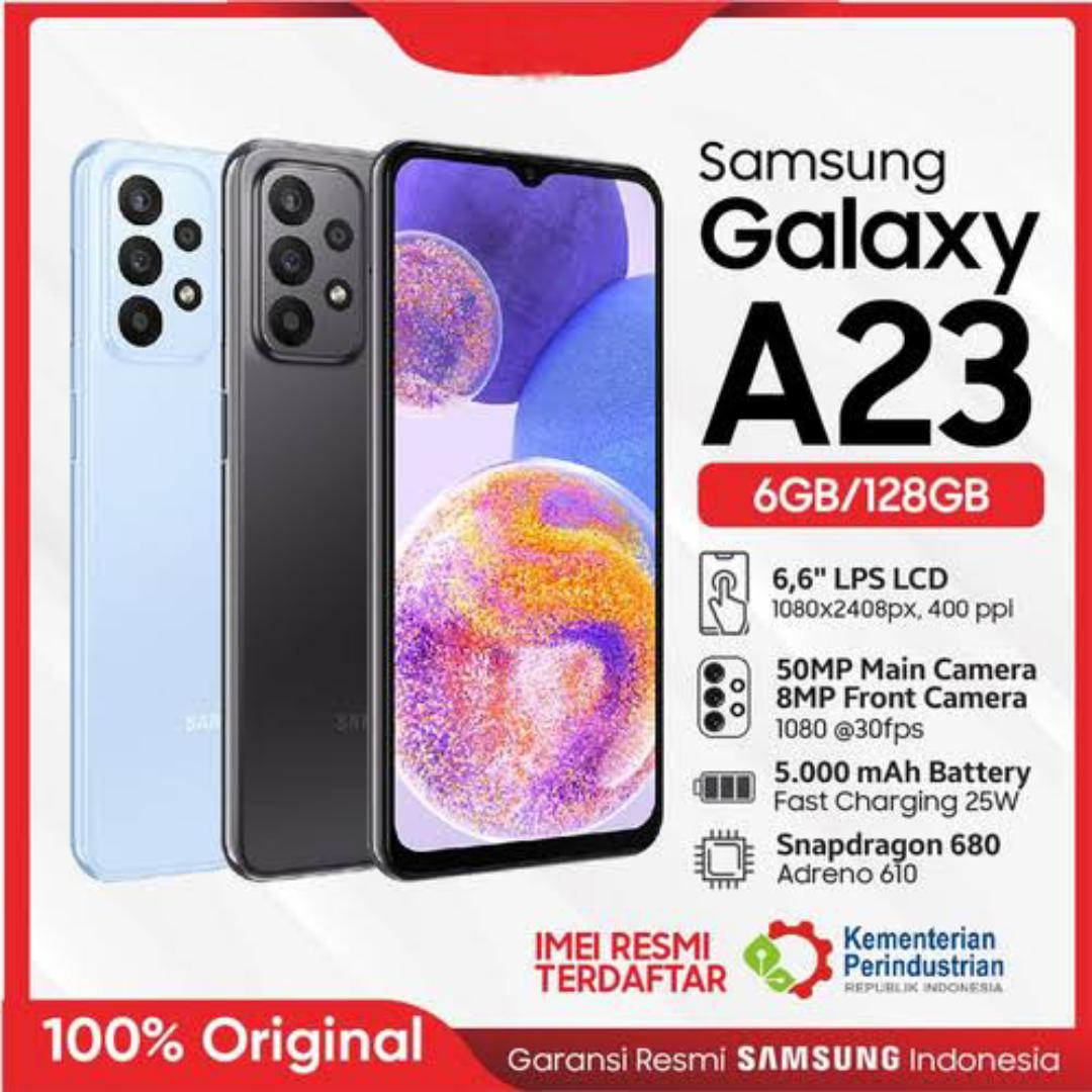 Refurbished New arrivals Samsung Galaxy A23 dual sim 6GB+128GB 6.3" Snapdragon 675  48MP+16MP Original Mobile Phone Samsung A23at very affordable price