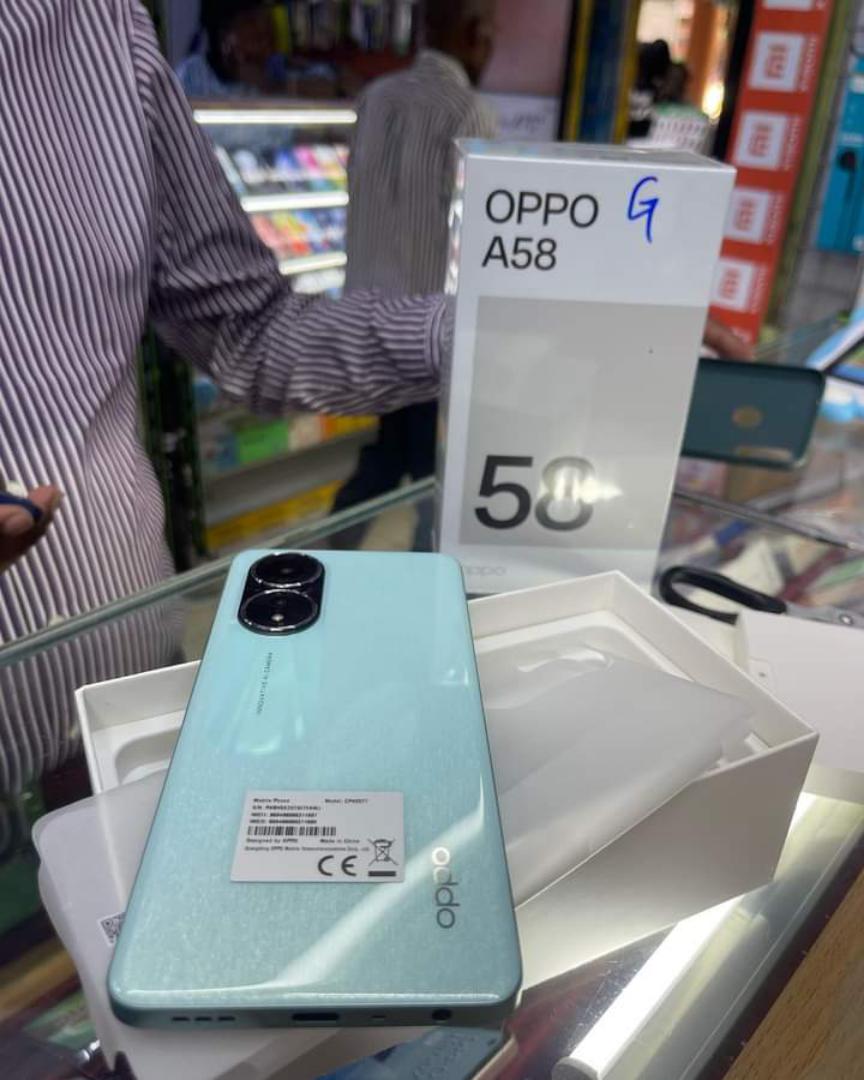 Oppo A58 🚨🔥

• RAM: 6GB, 8GB

• Storage: 128GB

• Battery: 5000 mAh, 33W

• Main Camera: 50MP + 2MP

• Selfie: 8MP

• Display: 6.56 inch, IPS LCD

• Processor: Mediatek G85

• Connectivity: Dual sim