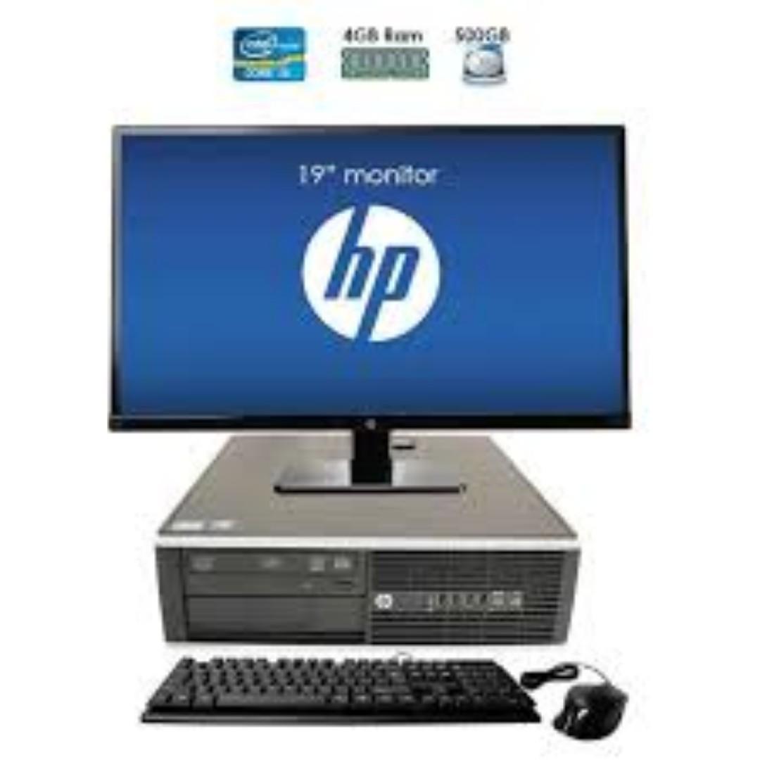(Full set 8GB+500GB +19''Monitor,mouse and Keyboard ) Refurbished HP/dell/Lenovo Desktop Computer Dual Core  8GB 500GB HDD Complete desktop computers