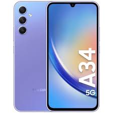 Samsung GALAXY A34 5G,8GB RAM, 128GB ROM,DUAL SIM,5000MAH, The A34 5G has a flat back with camera modules protruding, a design similar to the S22 Ultra that came out in 2022. It has a seamless design.