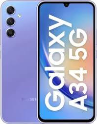 Samsung GALAXY A34 5G,8GB RAM, 128GB ROM,DUAL SIM,5000MAH, The A34 5G has a flat back with camera modules protruding, a design similar to the S22 Ultra that came out in 2022. It has a seamless design.