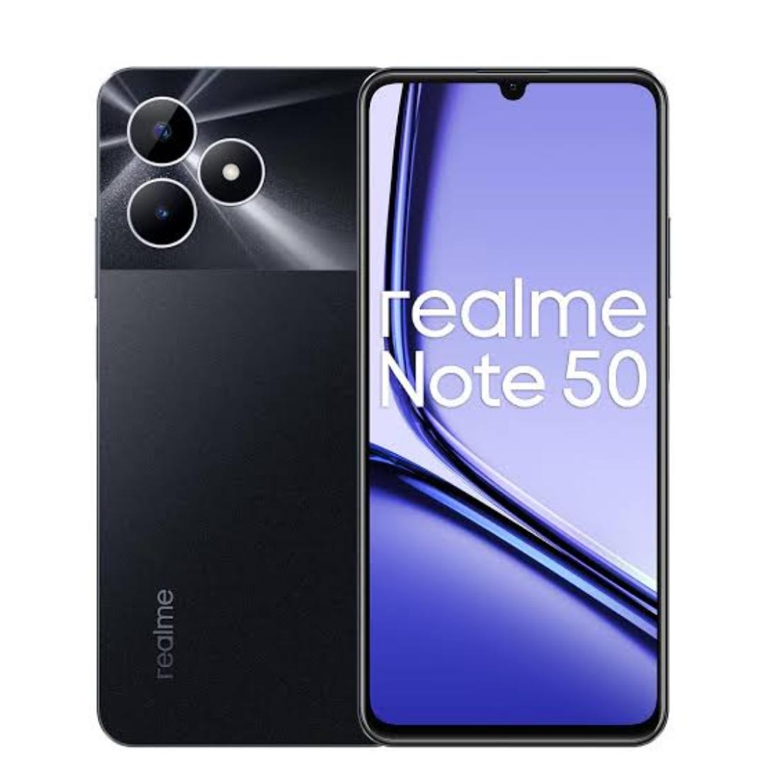 The Realme Note 50 256GB showcases a contemporary design with a sleek finish, often available in vibrant colors. It features a 6.5-inch HD+ display, providing clear visuals and vibrant colors, ideal f