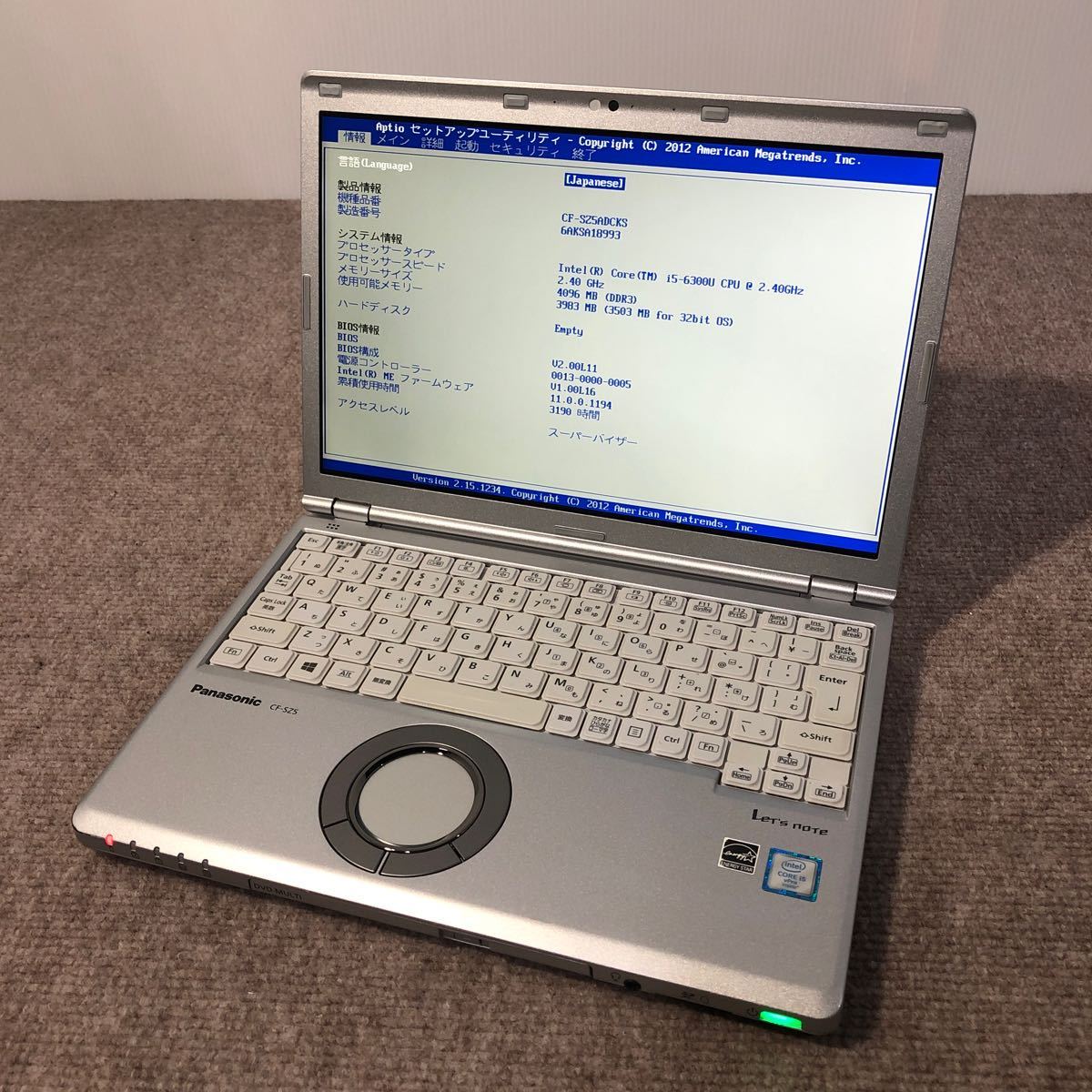 Panasonic CF-SZ5 Processor : Intel Core™ i5-6300U (Core 2 Duo ** , 2.4GHz up to 3.0 GHz, 2 Cores , 4 Threads) Memory : 8GB DDR3 SDRAM Hard Disk : SSD 256GB Intel® HD graphics 520 Display : 12.1"