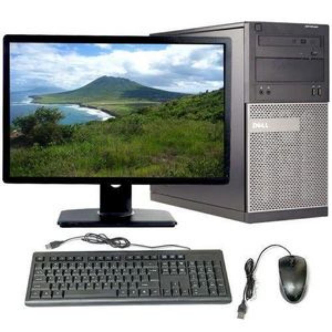 DELL Complete Desktop Computer Set Core i7 with 22 edge to edge Monitor, 8GB RAM, 1000GB HDD, Windows 11, Wired Keyboard & Mouse + FREE Mouse Pad – Ideal for Home, Office & School Computer Labs in Ken
