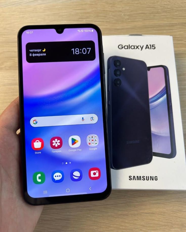 Brand New Offer Samsung Galaxy A15 128GB+ 6GB RAM  50MP Triple Camera Mediatek Helio G99 FHD Display 6.5" 90Hz Display Android version14 5000mAh 25W Type-C Charge Smart Phones at very affordable price
