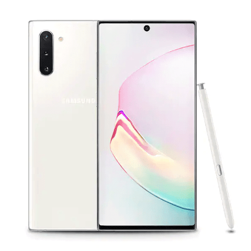 Samsung Galaxy Note 10 · RAM: 8 GB · Internal Storage: 256GB · Battery: 3500mAh · Main camera: 12MP+12MP+16MP · Front camera: 10 MP, I have to mention, the Note 10 will be the first Samsung smartphone