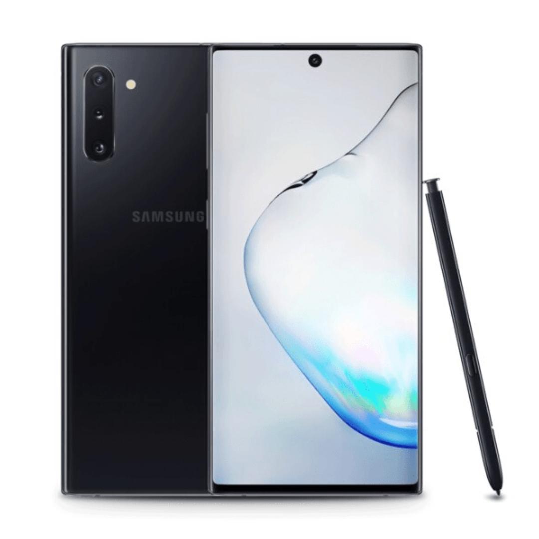 Samsung Galaxy Note 10 · RAM: 8 GB · Internal Storage: 256GB · Battery: 3500mAh · Main camera: 12MP+12MP+16MP · Front camera: 10 MP, I have to mention, the Note 10 will be the first Samsung smartphone