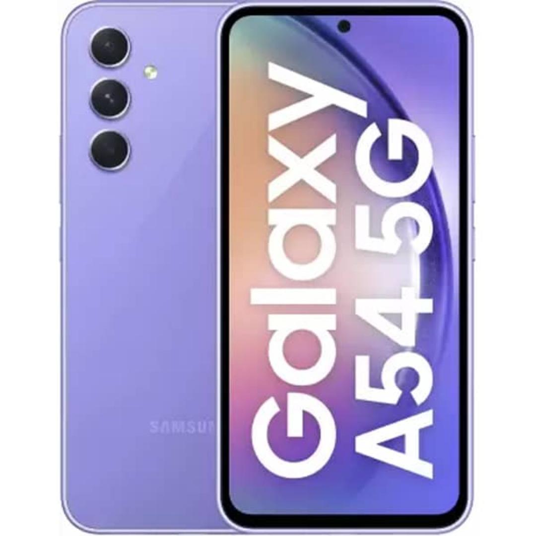 The Samsung Galaxy A54 has a 6.4-inch 120Hz Super AMOLED display with a screen resolution of 1080 x 2340 pixels and is protected by Gorilla Glassj 5. The phone has 8GB RAM and either 128GB or 256GB