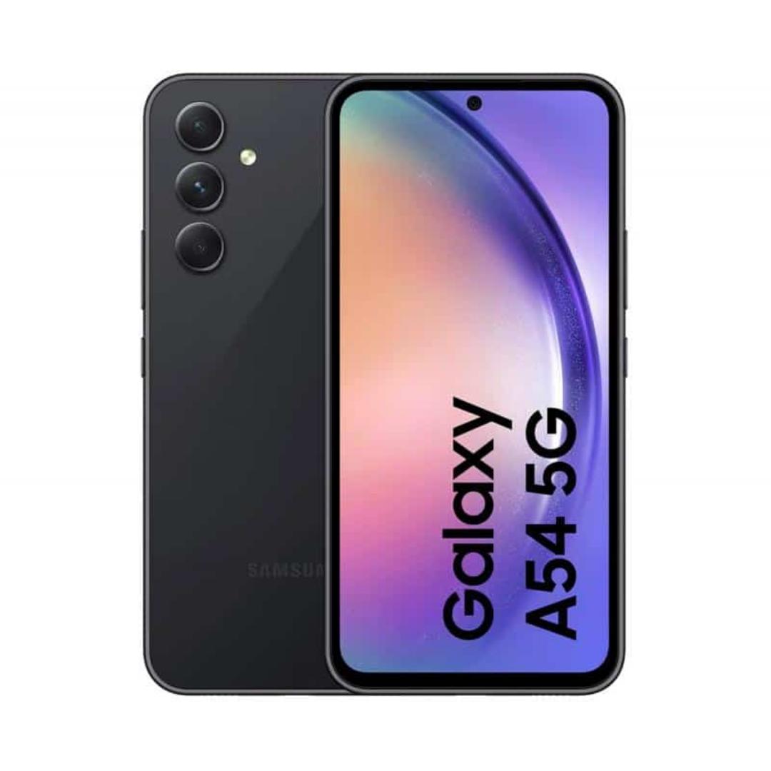 The Samsung Galaxy A54 has a 6.4-inch 120Hz Super AMOLED display with a screen resolution of 1080 x 2340 pixels and is protected by Gorilla Glassj 5. The phone has 8GB RAM and either 128GB or 256GB