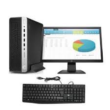 (Full set 16GBram + memory  500 HDD + 22'' Monitor,mouse and Keyboard )  core i7 Refurbished HP The HP EliteDesk 800 G4 is a robust, business-class desktop computer powered by an 8th Generation Intel