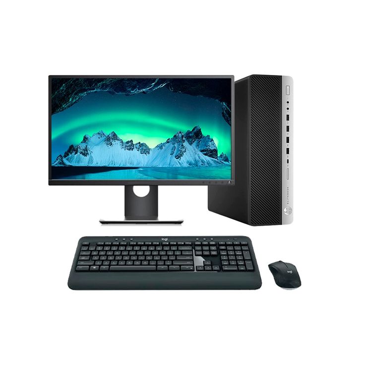 (Full set 16GBram + memory  500 HDD + 22'' Monitor,mouse and Keyboard )  core i7 Refurbished HP The HP EliteDesk 800 G4 is a robust, business-class desktop computer powered by an 8th Generation Intel