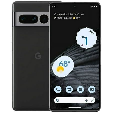 Google Pixel 7 Pro 256GB 12GB RAM 6.7" LTPO AMOLED 120Hz Display 50MP Triple Camera Android 13 5000mAh Battery Nano-SIM and eSIM Refurbished                                                           .
