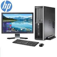 OFFER! full 19inch Monitor, HP Complete desktop Computer Set + Free Mouse Pad Desktop Core i5 8GB RAM 500GB HDD Monitor Full Set PC with Wired Keyboard Mouse Windows 11 ready for plug and play for all