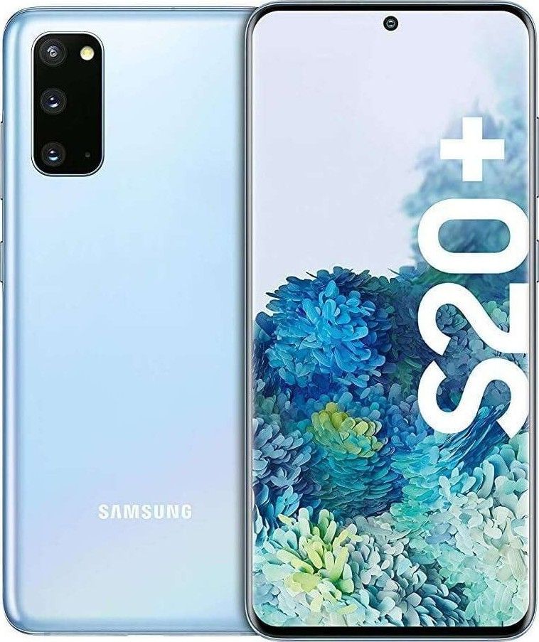 EX UK Samsung Galaxy S20 plus RAM 8 GB 128 GB ROM Battery  4500 mAh Main camera: 12.0 MP + 64.0 MP +12.0 MP+TOF 3D Front camera 10.0 MP Front camera 10.0 MP Processor: Exynos 990 Processor Dual sim