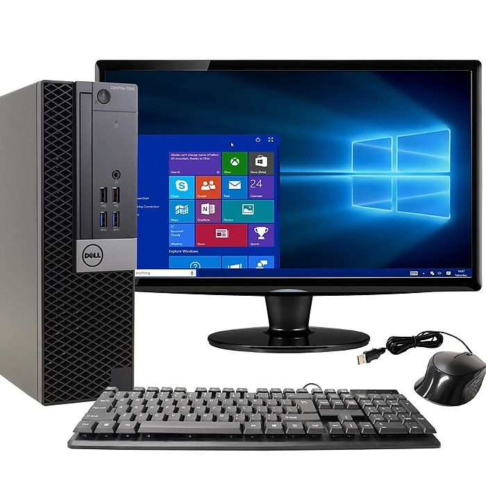 DELL Complete Desktop Computer Set Core i7 with 22 edge to edge Monitor, 8GB RAM, 1000GB HDD, Windows 11, Wired Keyboard & Mouse + FREE Mouse Pad – Ideal for Home, Office & School Computer Labs in Ken