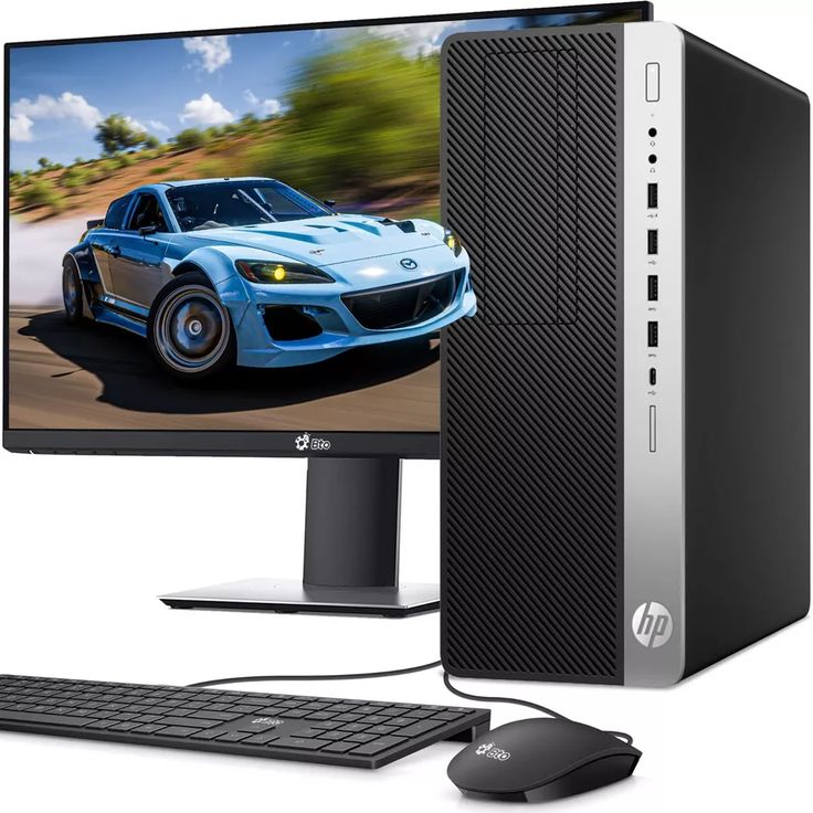 OFFER! full 19inch Monitor, HP Complete desktop Computer Set + Free Mouse Pad Desktop Core i5 8GB RAM 500GB HDD Monitor Full Set PC with Wired Keyboard Mouse Windows 11 ready for plug and play for all