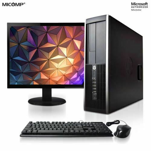 OFFER! full 19inch Monitor, HP Complete desktop Computer Set + Free Mouse Pad Desktop Core i5 8GB RAM 500GB HDD Monitor Full Set PC with Wired Keyboard Mouse Windows 11 ready for plug and play for all