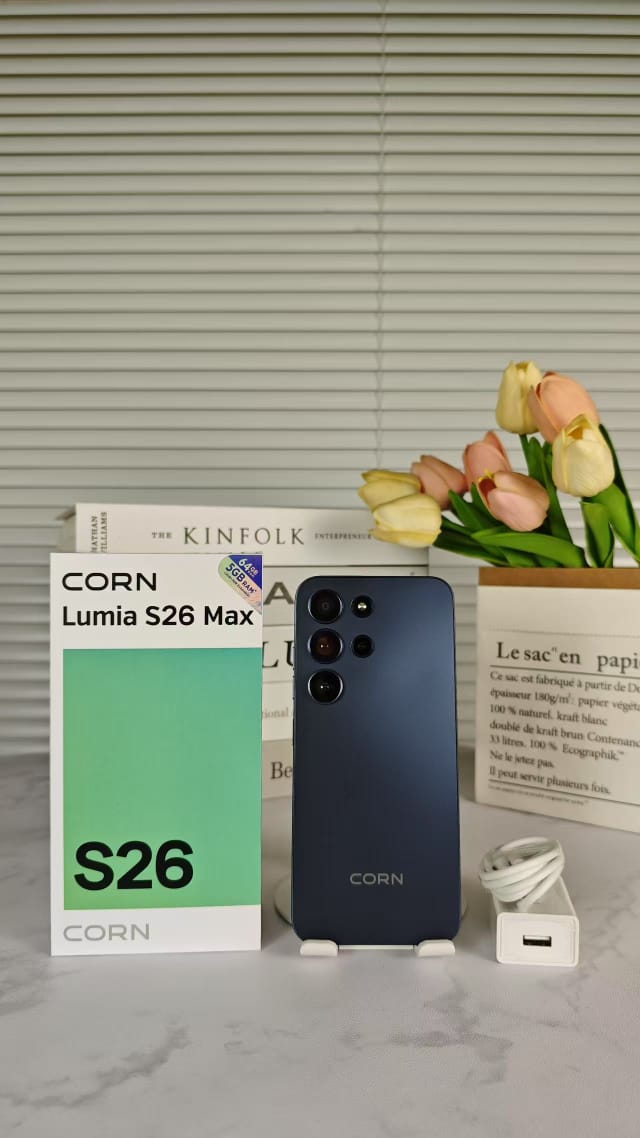 🔥Deal🔥🤝!! BRAND NEW CORN LUMIA S26 MAX, 6.67", 64 GB ROM+5 GB (2+3 EXPANDED)GB RAM, 5000MAH (DUAL SIM) CARD , SMART PHONE SIDE - MOUNTED FINGERPRINT FACE UNLOCK,13 MP ULTRA CAMERA 8 MP CORN LUMIA S