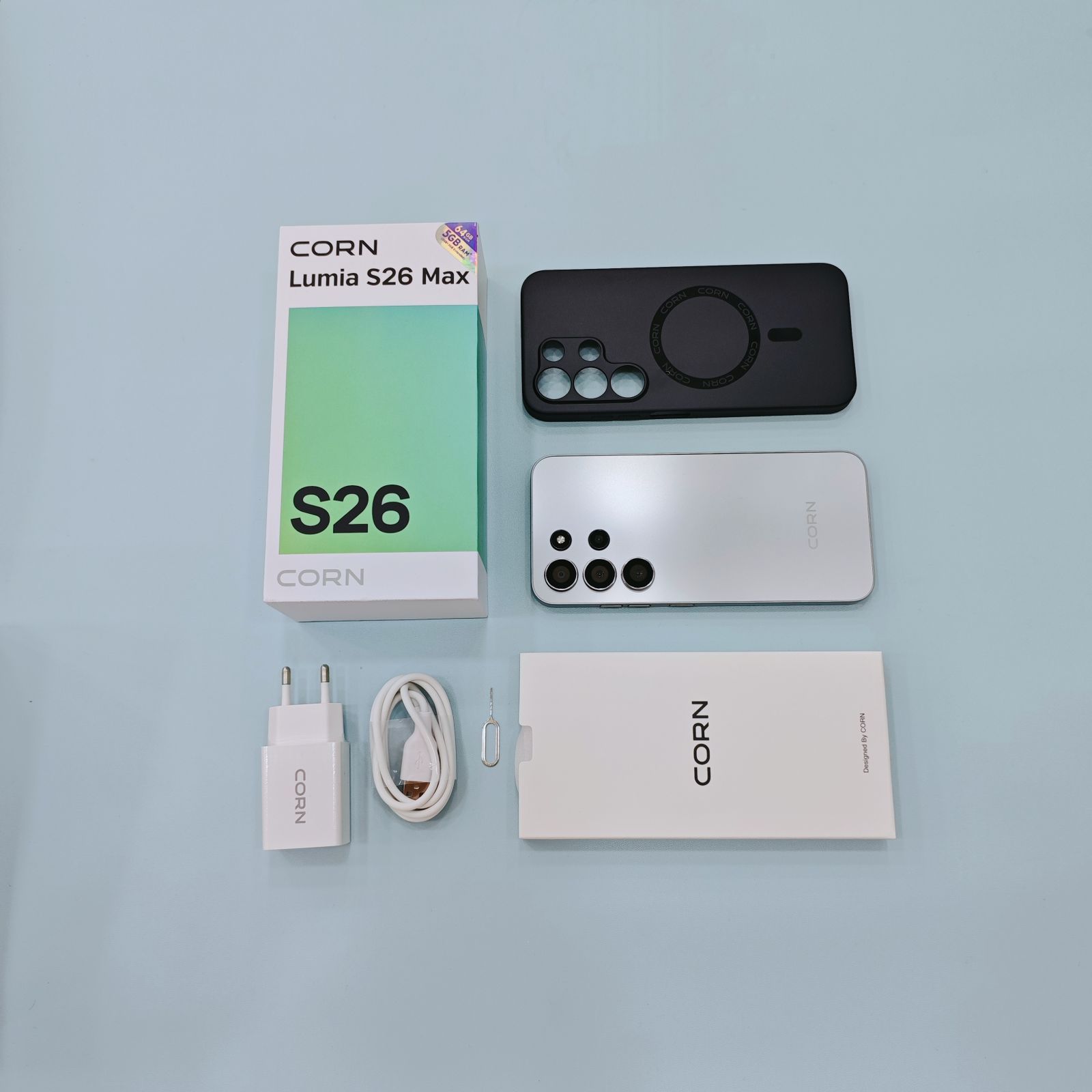 🔥Deal🔥🤝!! BRAND NEW CORN LUMIA S26 MAX, 6.67", 64 GB ROM+5 GB (2+3 EXPANDED)GB RAM, 5000MAH (DUAL SIM) CARD , SMART PHONE SIDE - MOUNTED FINGERPRINT FACE UNLOCK,13 MP ULTRA CAMERA 8 MP CORN LUMIA S
