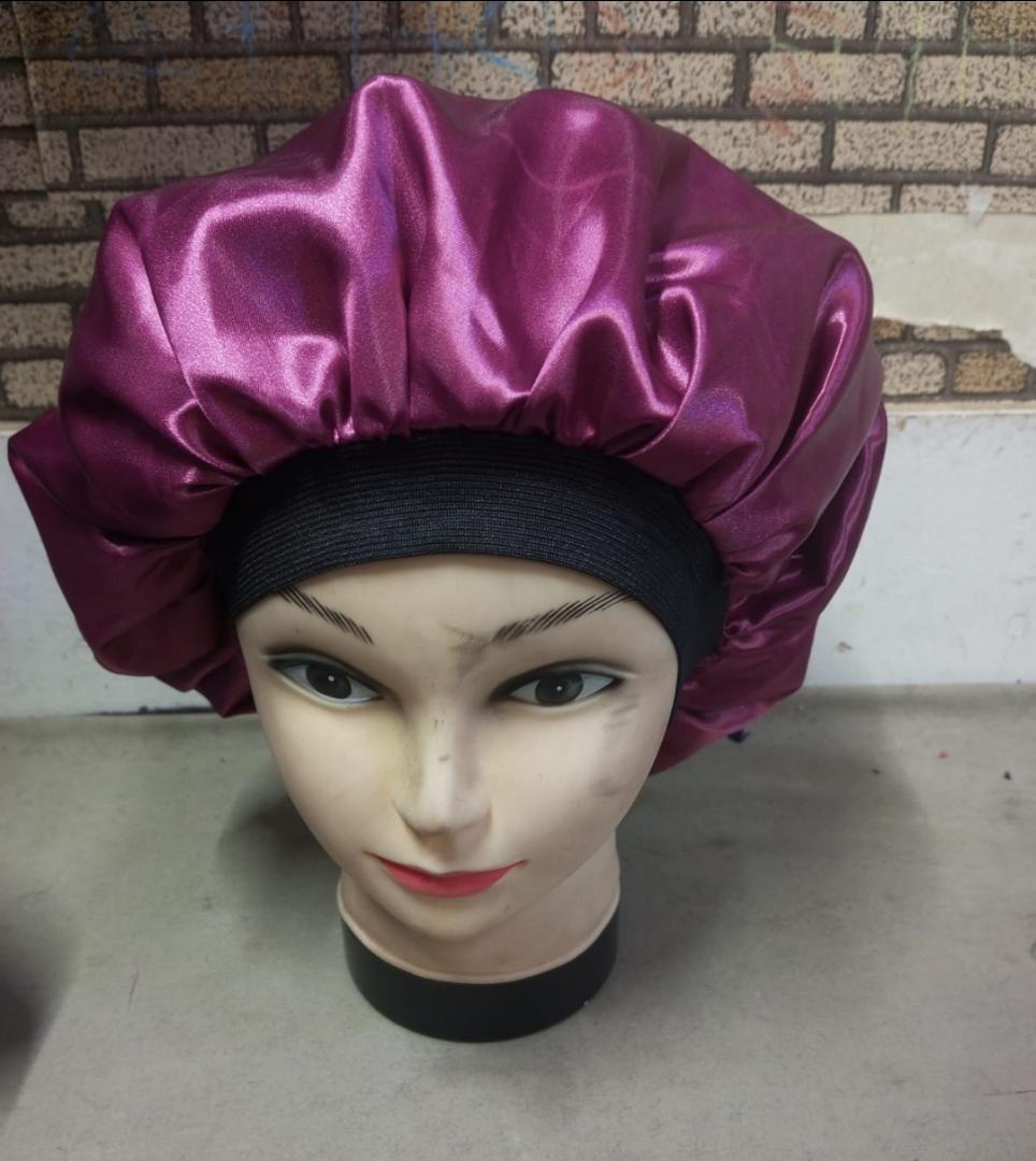 Women Headscarf Hat Sleeping Bonnet Night Sleep Hair Caps Silky Bonet Satin Adjust Head Cover Hat For Curly Springy Hair Styling Accessories