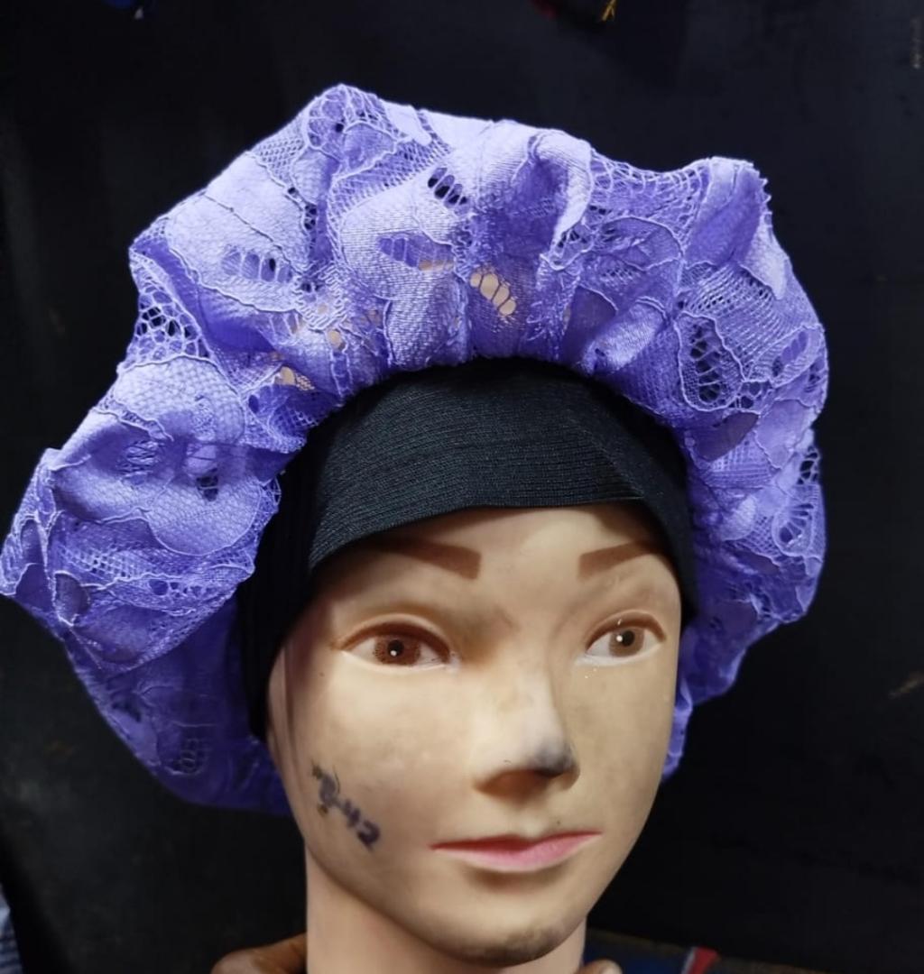 Women Headscarf Hat Sleeping Bonnet Night Sleep Hair Caps Silky Bonet Satin Adjust Head Cover Hat For Curly Springy Hair Styling Accessories