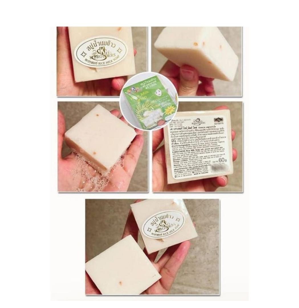 2pcs Rice Milk ORIGINAL Soap Whitening Natural Herbal Collagen Face Body Skin Care
