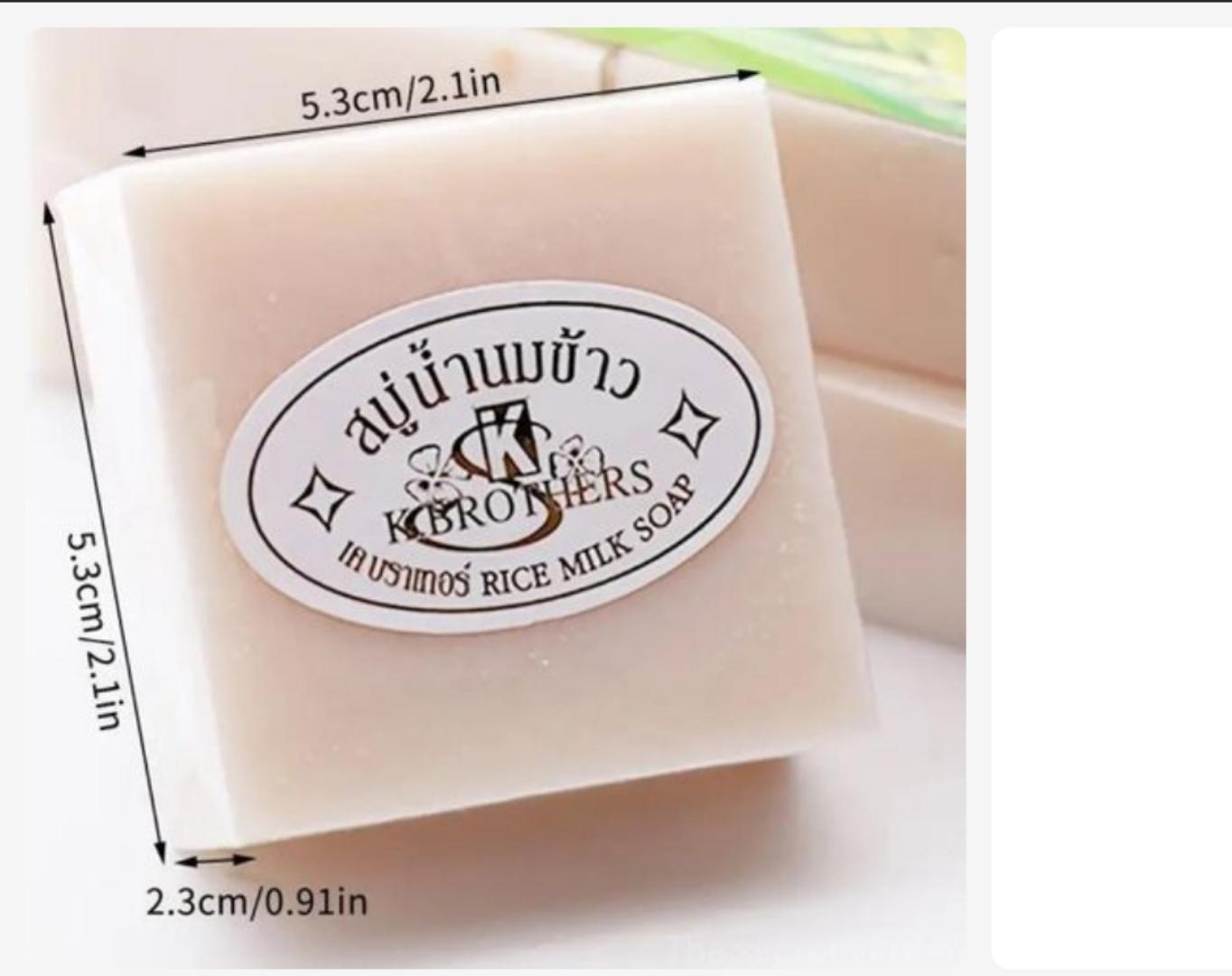 2pcs Rice Milk ORIGINAL Soap Whitening Natural Herbal Collagen Face Body Skin Care