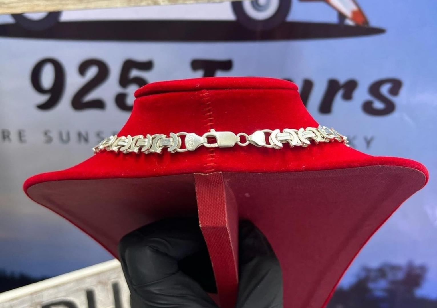 Cash money silver chain