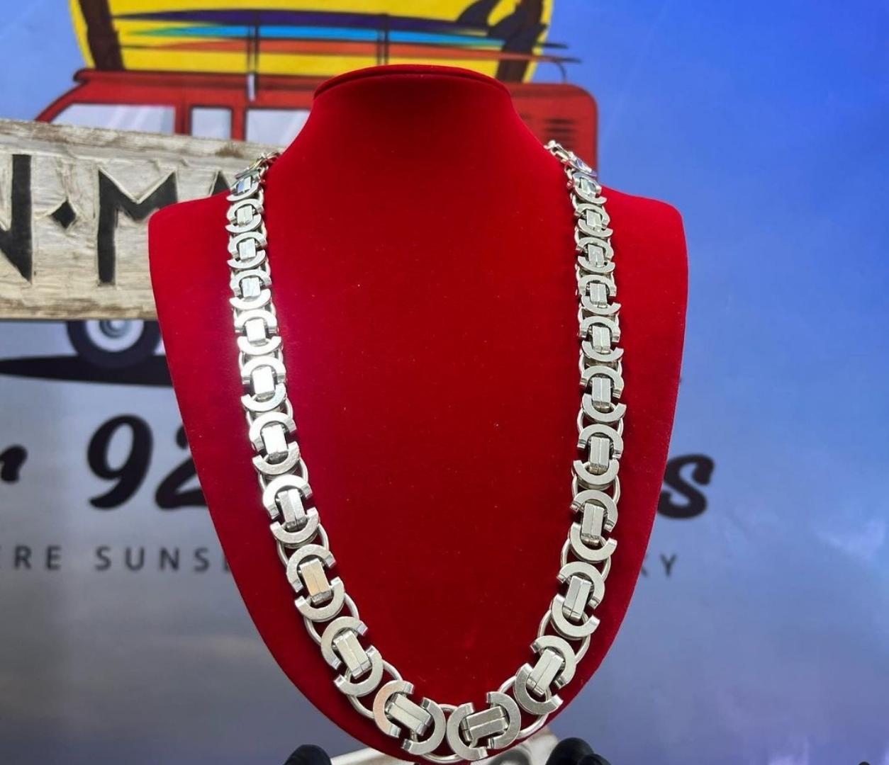 Cash money silver chain