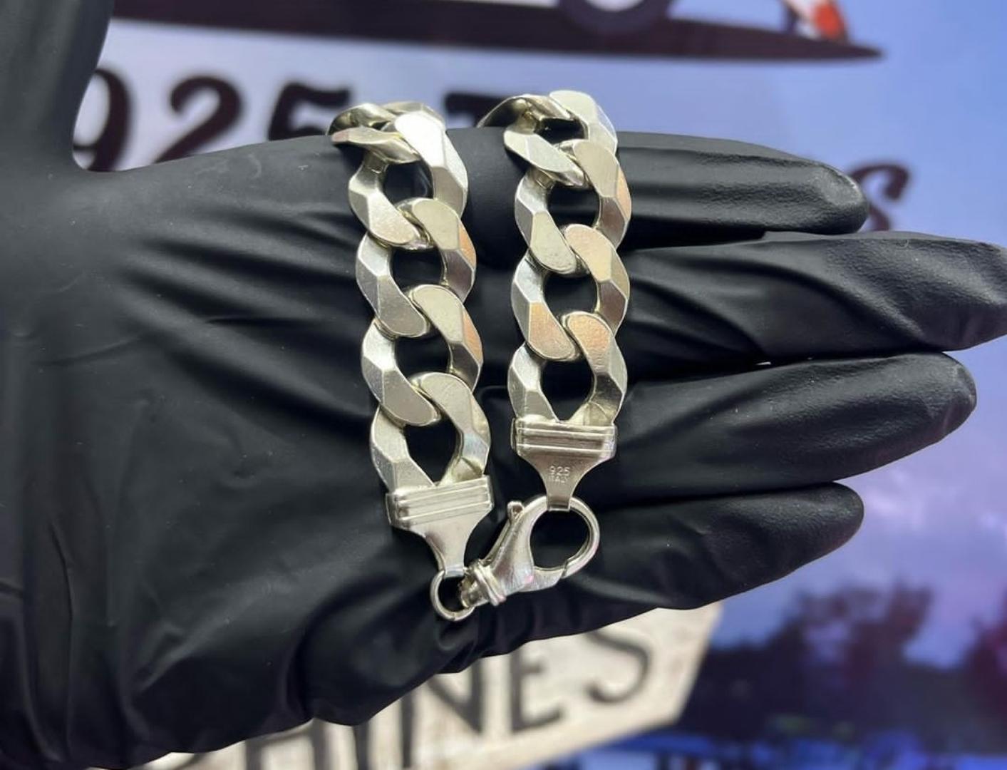 Cuban link Silver bracelet