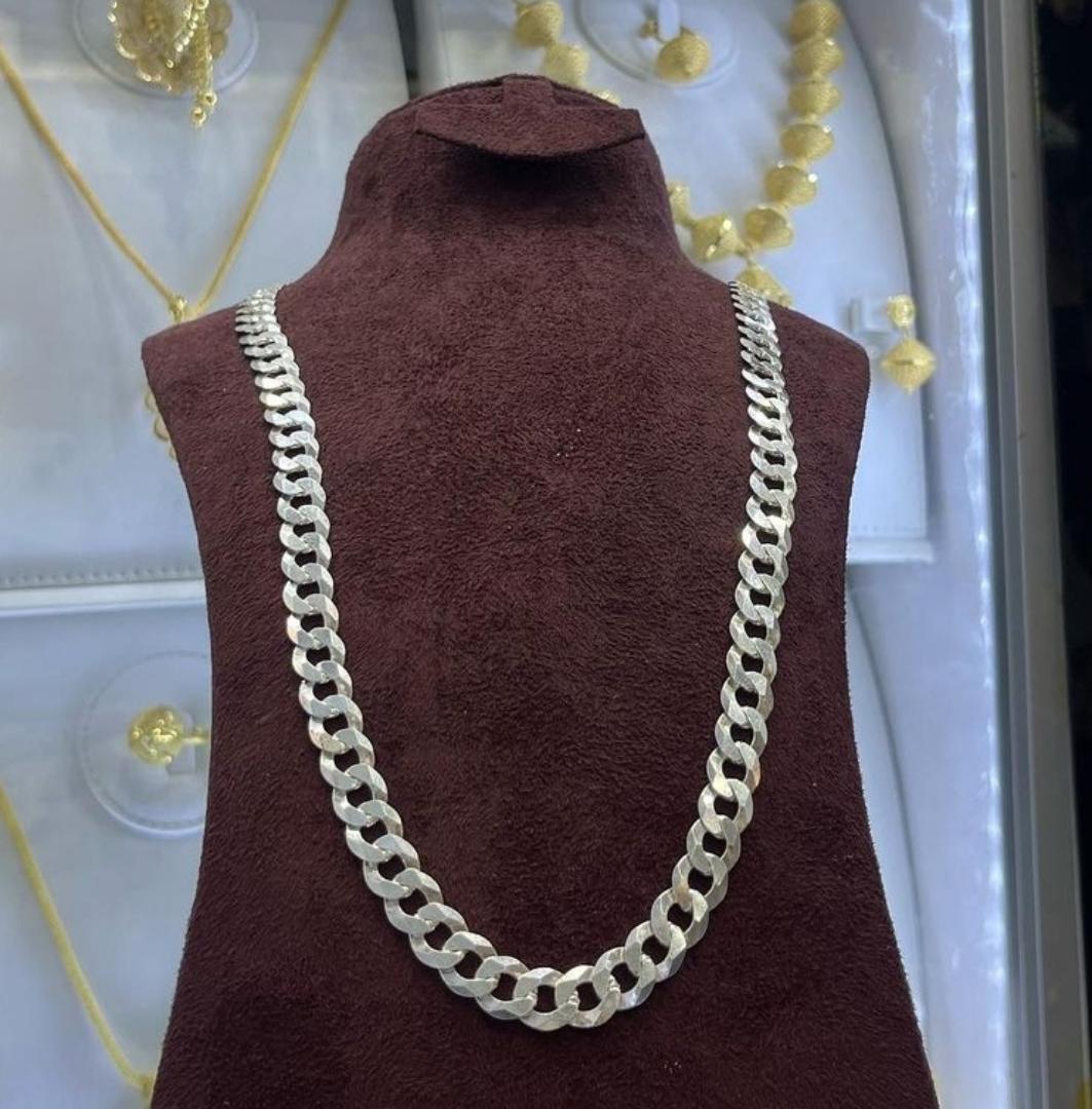 Cuban link silver chain