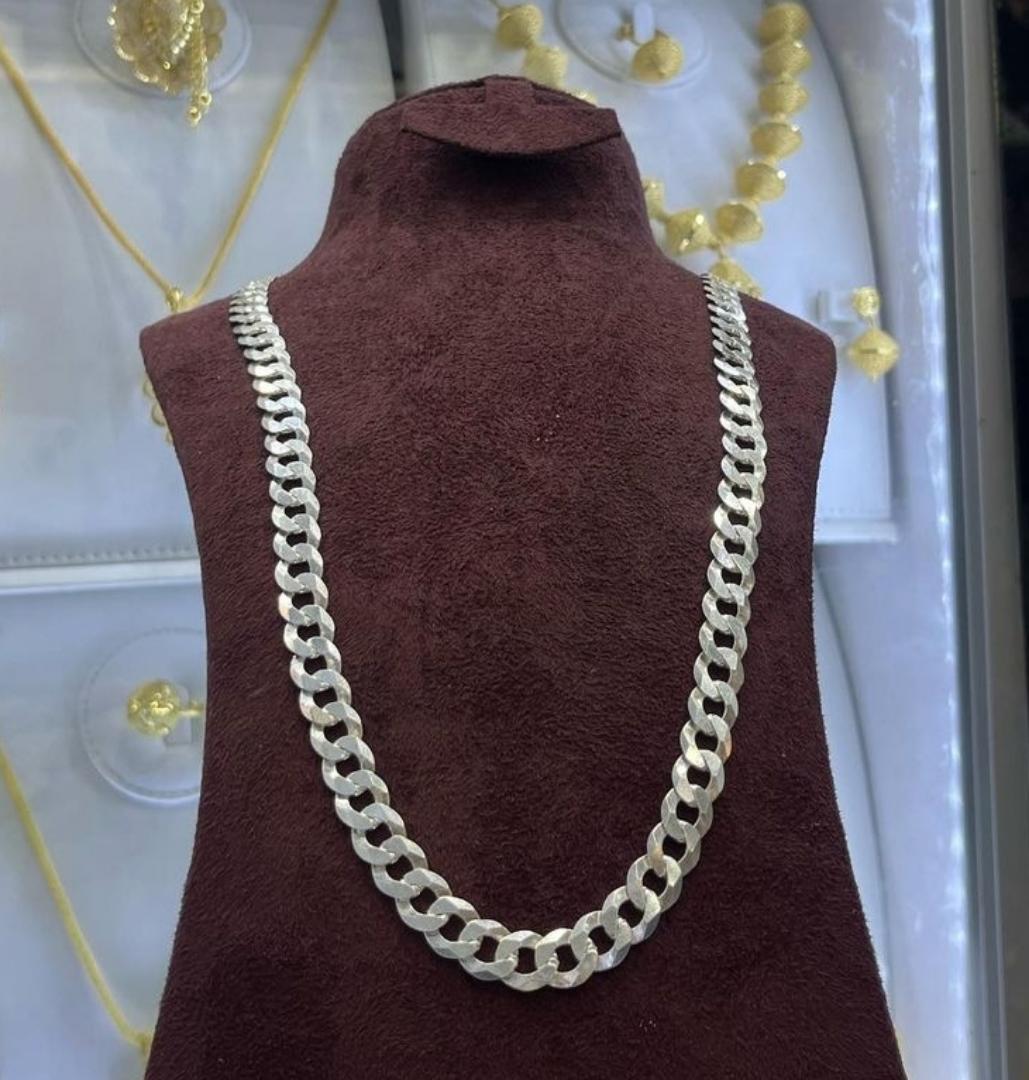 Cuban link silver chain