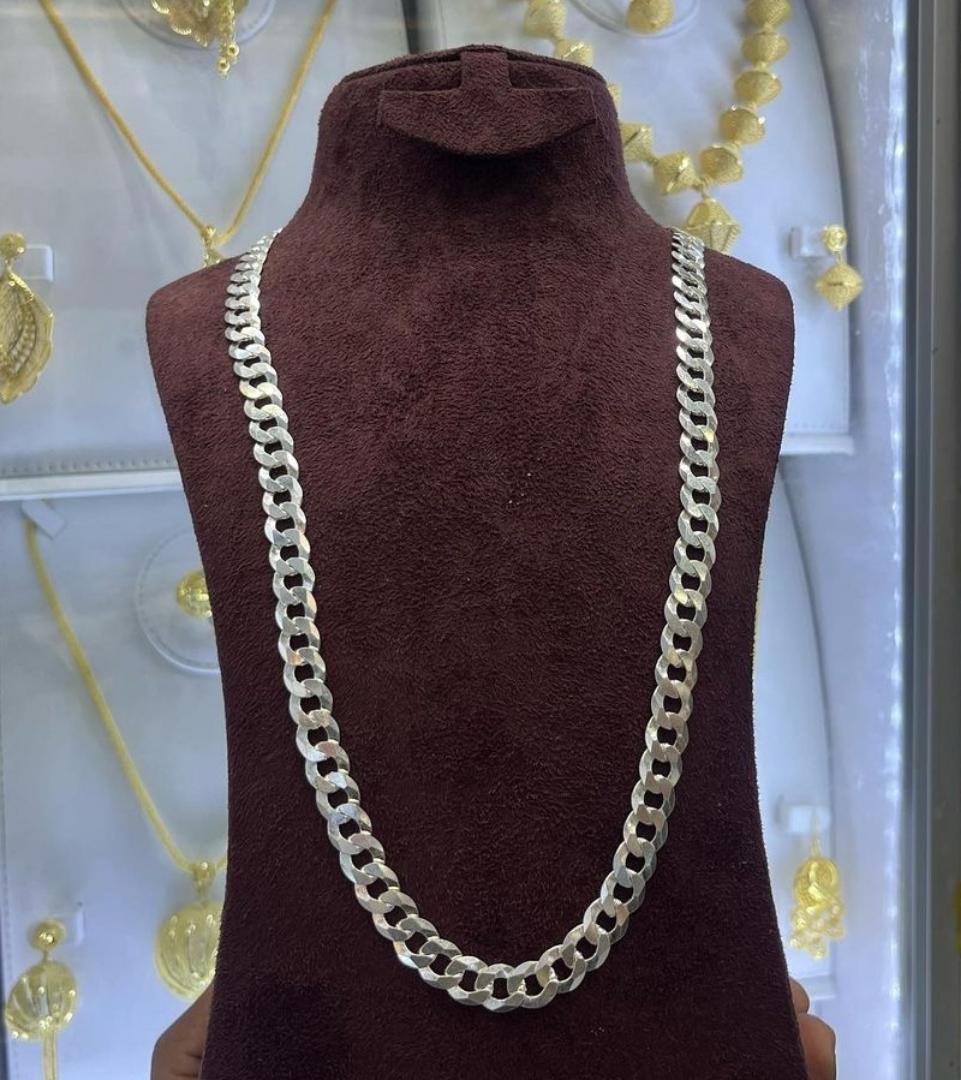 Cuban link silver chain