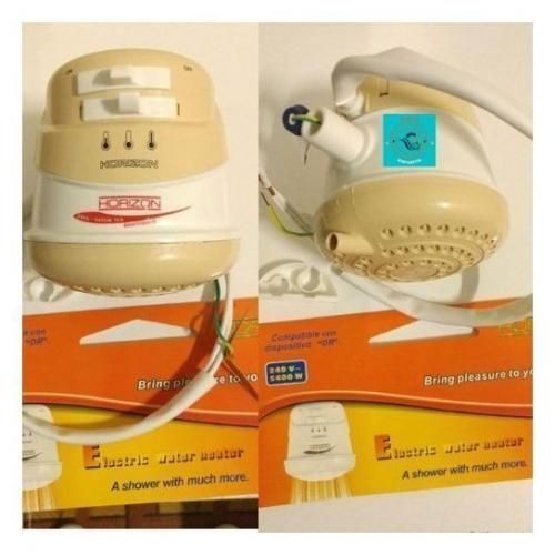 SHOWER HEAD;- Horizon Instant Hot Fresh And Salty Water Shower Saves electricity and water. Easy to use. 3 Different temperature settings.