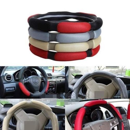 Car Steering Wheel Cover; Adopts premium fabric, breathable, feels comfortable, wear-resistant, easy to clean, does not fall off.