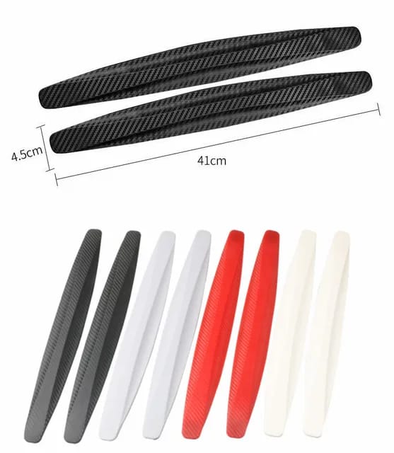 2PC Car Bumper Protection Strip Anti-Scratch 40cm,High-quality materials, durable, waterproof, and non-fading, with double-sided tape, sticking to the car body is more stable and easier to install.