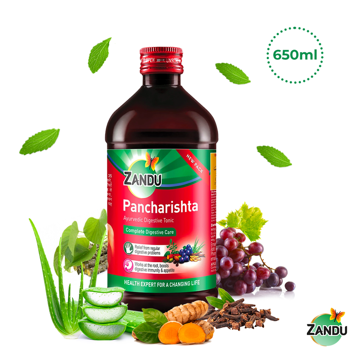 Zandu Pancharishta Ayurvedic Digestive Tonic for Indigestion, Constipation & Bloating