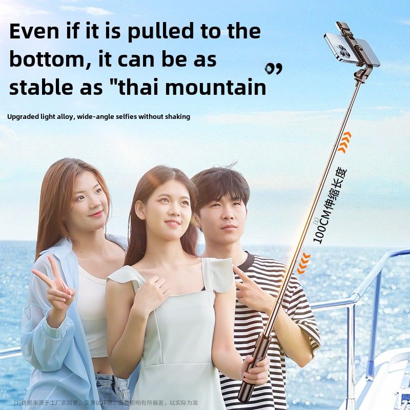 Mini Selfie Stick Tripod - The Portable Photography Wonder for Travel! Ideal for taking amazing selfies, shooting vlogs, and live streaming on your phone. Equipped with Bluetooth for effortless shooti