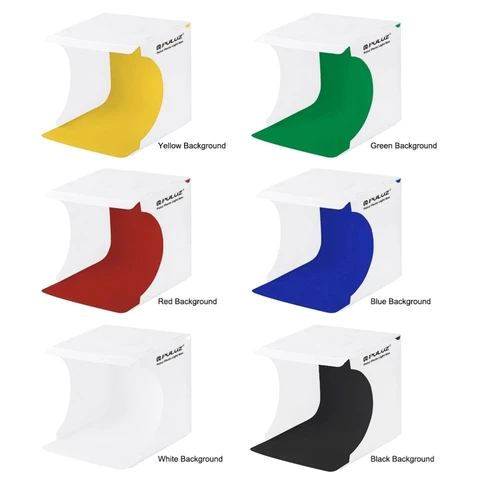 Foldable Mini Light Box for Photography- 20cm with 6 color background