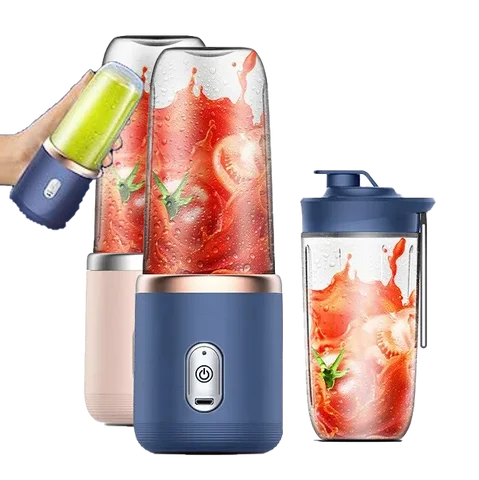 mini portable blender juicer with extra cup. Rechargeable for making fresh juice, smoothies, shakes