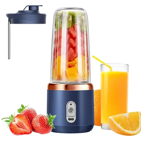 mini portable blender juicer with extra cup. Rechargeable for making fresh juice, smoothies, shakes