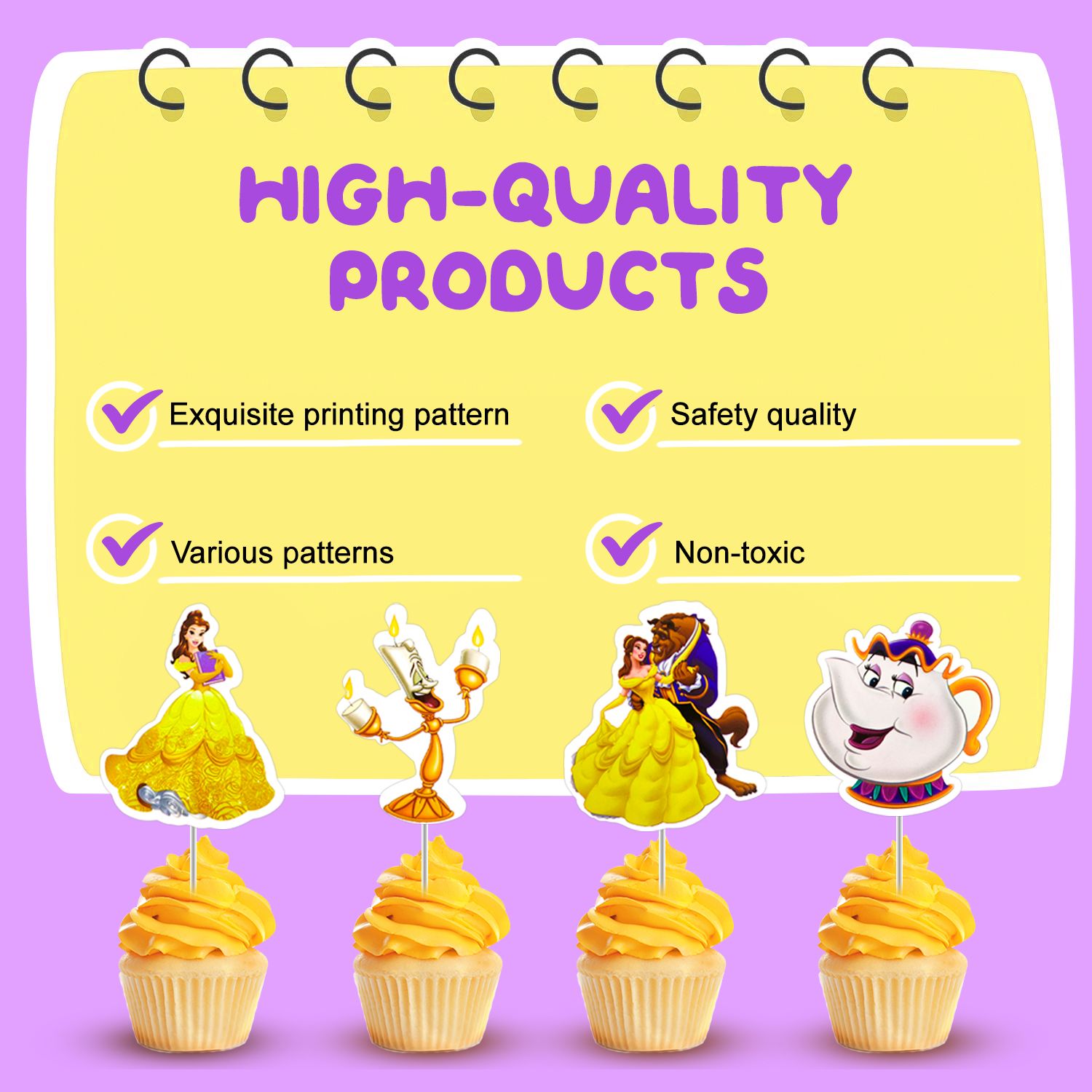 Beauty and the Beast Party Decorations,117pcs Beauty and the Beast Birthday Decorations&Party Tableware Set,Beauty and the Beast Decorations Balloons Banner, Beauty and the Beast Party Supplies etc