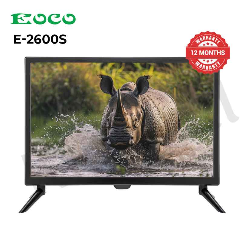 EOCO E-2600 Smart Bluetooth AC/DC TV Original 1080P Netflix Youtube Android 14 Energy Saving Televison 1G+8G with 12 Months Warranty