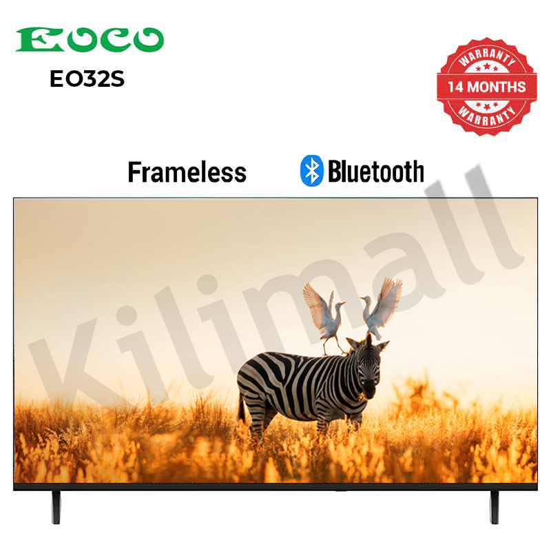 EOCO 32 inch Frameless Bluetooth Smart TV(EO32S) Netflix Youtube Android AC Energy Saving Televison 1G+8G