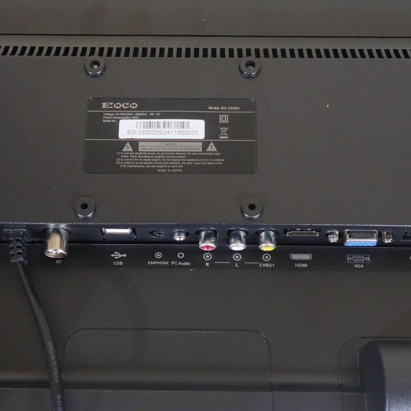 EOCO 22 inch Digital TV AC/DC(E-2200D)Original 1080P Energy Saving Televison with 12 Months Warranty