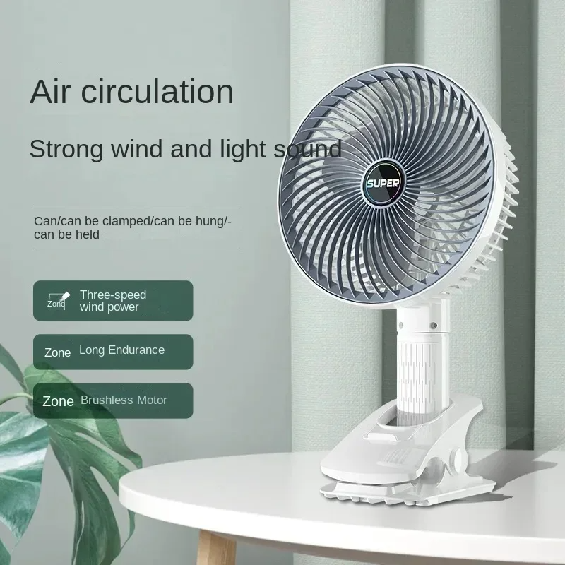 USB Clip Fan Air Cooler Electric Fan Desktop Ventilador Adjustable Angle Wall Mounted Fan Portable Camping Cooling Handheld Fans